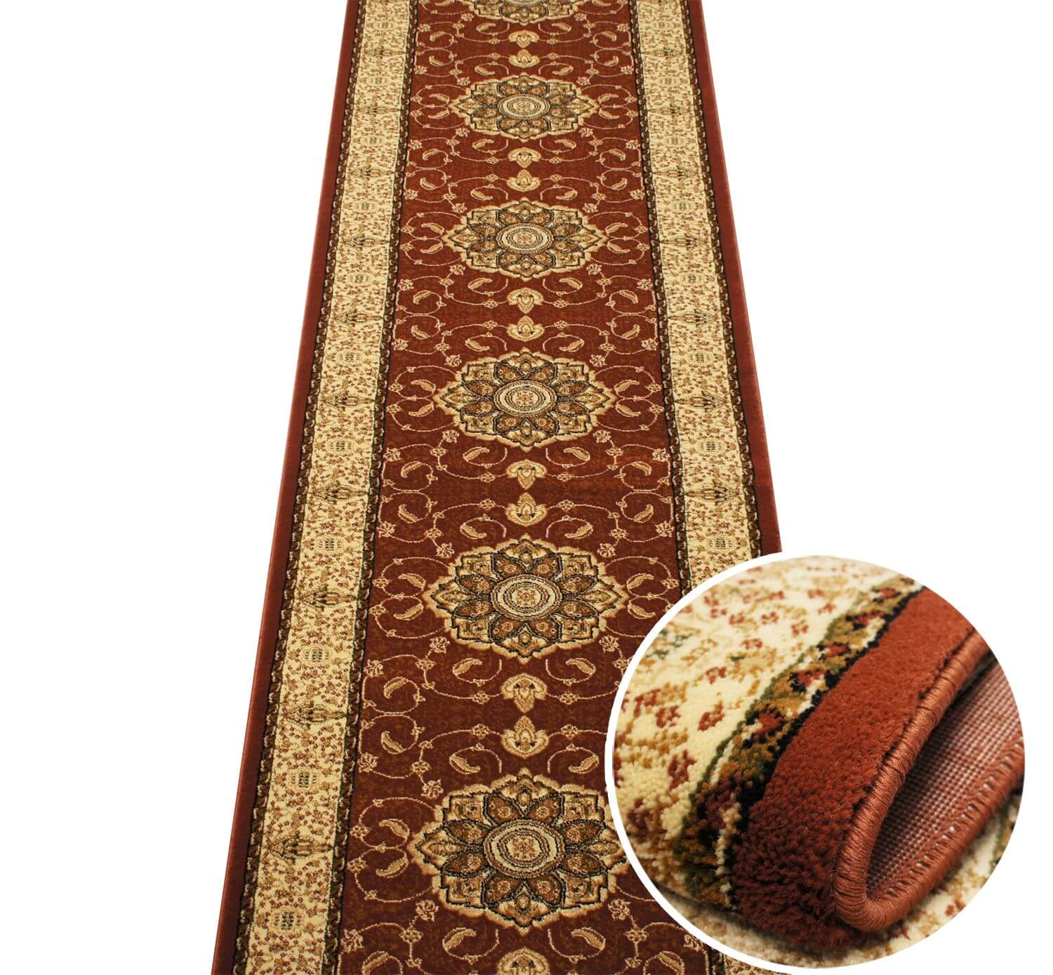 Chodnik Anatolia 02 brązowy klasyczny